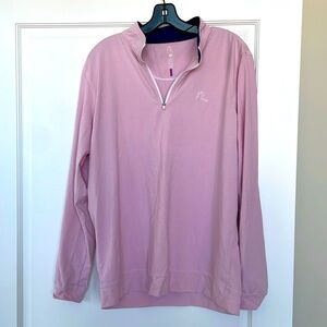 Men’s Rhoback size medium pink long sleeve golf shirt